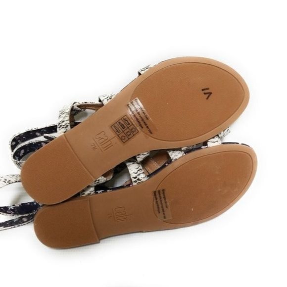 Cabi New Athena Strappy Gladiator Sandals Python Snakeskin Print #6002 Size 7 - Picture 8 of 9